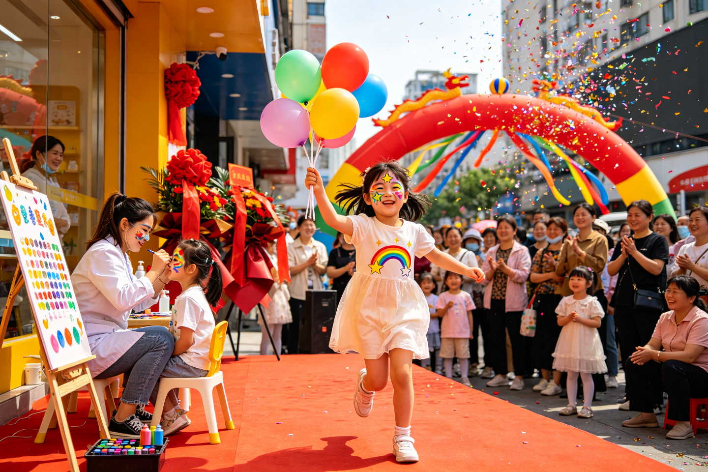 郑州门店开业庆典儿童彩绘暖场